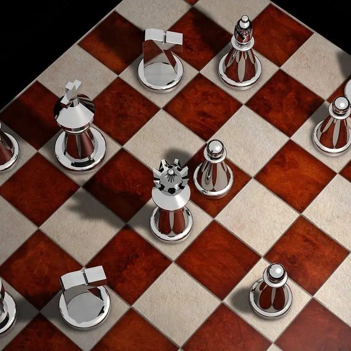 Strategie Entwicklung Schachbrett als Veranschaulichung von Strategie Entwicklung